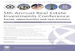 5th Annual Real Estate Investments Conference · Alessandro barzaghi Cocuzza & Associati, Milan santiago García Moreno Senior Vice-President, O’Connor Capital Partners, Mexico