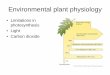Limitations in photosynthesis • Light • Carbon dioxideguralnl/gural/330Environmental plant physiology.pdfType of Plant CAM 5- Example Agave americana (century plant) Pinus sy/vestris