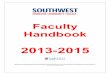 Southwest Faculty Handbook - Kurt's Edit · Faculty Handbook 2013-2015 Southwest Tennessee Community College is an AA/EEO employer and does not discriminate on the basis of race,