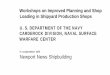 Workshops on Improved Planning and Shop IION Loading in ... · shipyard people from all areas of the Country were in attendance. Each Workshop was conducted during the morning and