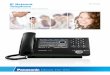 IP Network Telephone · power of your Panasonic KX-NCP or KX-TDE communications platform in an entirely new way. Featuring a color touchscreen display and our acclaimed, built-in