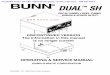 For BUNN DUAL SH DBC replacement parts, contact Pamasco 708 … Dual SH DBC Operating... · 2015-09-01 · For BUNN DUAL SH DBC replacement parts, contact Pamasco 708-827-5673. p