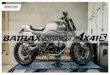 Battlax Adventurecross Scrambler · custom build motorcycle in a show-room. AX41S adopts a single sport-touring compound on the front and a sport-touring compound in 3LC configuration