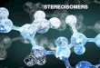 STEREOISOMERS - IB Chem · 2015-11-12 · Stereoisomers Molecules with the same molecular and structural formula, but with different spatial arrangements of atoms