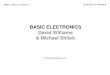 BASIC ELECTRONICS David Williams & Michael Shilohimg4.wikia.nocookie.net/__cb20100711203908/theshark... · Media Theory & Practice BASIC ELECTRONICS CELLS & BATTERIES Chemical Reactions
