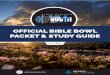 Bible Bowl Packet 2016 · 2019-09-18 · 3 Welcome! The 2016 WYR Bible Bowl Committee would like to formally invite all of you to this year’s Bible Bowl at Winter Youth Rally. We’re