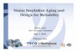 Stator Insulation Aging and Design for Reliability · Design/Manufacture for Reliability to Minimize the Winding Aging Processes - Electrical - Thermal - Mechanical (Vibration, Movement)