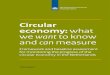 Circular economy: what we want to know and can measure · policy programme, entitled ‘A circular economy in the Netherlands by 2050’. A monitoring system is required to determine
