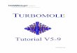 Tutorial V5-9 - CSC · TURBOMOLE Tutorial 4.The quick tour : How to run a calculation Making the input and run a calculation First exercise! Instead of starting from an xyz file,