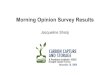 Morning Opinion Survey ResultsRF - Pembina Institute · 2008-12-12 · Morning Opinion Survey Results Jacqueline Sharp. Participant Profile We received 91 surveys ... combined in
