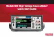 Model 2470 High Voltage SourceMeter Quick Start Guide · Unpack You receive the 2470 with the following accessories: 1 Model 8608 High Performance Test Leads 2 Power line cord 3 Model