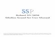 Roland XV-5050 Sound Set User Manualstatic1.soundsetproject.com/downloads/manuals/... · Roland XV-5050 - Sibelius Sound Set User Manual | 4 1. Introduction Thank you for choosing
