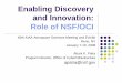 Enabling Discovery and Innovation: Role of NSF/OCI 2018-01-24آ  Enabling Discovery and Innovation: Role