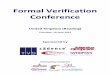 Formal Verification 2016 Formal Verification Conference . Notes . John Colley University of Southampton