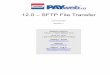 12.0 – SFTP File Transfer · 12.0 – SFTP File Transfer Page 3 of 56 Revision 7 Download Payroll Files NEBS PAYweb.ca does not recommend or endorse the specific programs or companies