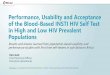 Performance, Usability and Acceptance of the Blood-Based INSTI …hivtestingconference.org/wp-content/uploads/2019/04/G5... · 2019-04-05 · Performance, Usability and Acceptance