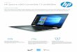 HP Spectre x360 Conver tible 13-aw0008ne · Dat a s h e e t HP Spectre x360 Conver tible 13-aw0008ne Take it to the edge See more and do more with the high definition, near-borderless