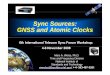NIST - TUTORIAL Sync Sources GNSS and Atomic Clocks.ppt · 2018-05-02 · Sync Sources: GNSS and Atomic ClocksGNSS and Atomic Clocks 6th International Telecom Sync Forum Workshop: