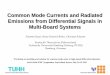 Common Mode Currents and Radiated Emissions from Differential Signals ... · Common Mode Currents and Radiated Emissions from Differential Signals in Multi-Board Systems Xiaomin Duan,