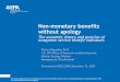 Non-monetary benefits without apology - UF/IFAS OCI · Non-monetary benefits without apology The economic theory and practice of ecosystem service benefit indicators Marisa Mazzotta,