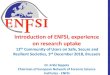 Introduction of ENFSI, experience on research uptake · Introduction of ENFSI, experience on research uptake 12th Community of Users on Safe, Secure and Resilient Societies, 3rd December
