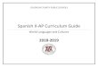 Spanish II-AP Curriculum Guide · AP SUBTHEME: Leisure and Sports . Recommended pacing: 4 weeks . Teachers need to appropriate the number of lessons to the caliber of students in