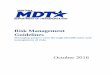Risk Management Guidelines · 2016-12-20 · Chapter 1: Risk Management Planning ... MDT Risk Management Guidelines PERT Formula – The Program Evaluation Review Technique to determine
