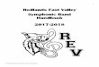 Redlands East Valley Symphonic Band Handbook 2017-2018 2017-09-29آ  3 REV Symphonic Band 2017-2018 Handbook