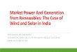 Market Power And Generation from Renewables: The Case of ......Market Power And Generation from Renewables: The Case of ... In order to achieve this difficult balancing act, policy
