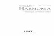Volume 12 2013-2014 HARMONIAmhte.music.unt.edu/sites/default/files/HARMONIA 2013-14.pdfpoem, “Harmonie du soir,” which uses images of nature to elaborate on the fall of evening