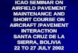 ICAO SEMINAR ON AIRFIELD PAVEMENT MAINTENANCE AND … · Inspection and correction of defective sewage system. Repairs of vehicles, with priority to ... Evaluation and identification