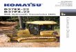 OPERATING WEIGHT 18,298 lb 19,070 lb D37EX-22 D37PX-22 · PPC-controlled palm command joystick provides blade control. Combined with the highly reliable Komatsu hydraulic system,