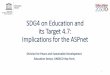 SDG4 on Education and its Target 4.7: Implications for the ... · Target 4.7 and ASPnet •ASPnet Strategy 2014-2021 •2013 marked the 60th anniversary •ASPnet strategy developed