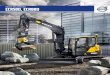 VOLVO EXCAVATORS ECR58D, ECR88DVolvo uses a single pivot design that achieves maximum support between main frame and front equipment, This concept increases, stability, durability