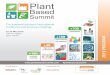 #plantbasedsummit · 2019-04-25 · products for home & personal care and performance materials. We will show the latest results in pectin-based sulphur-free anionic surfactants,