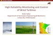 High Reliability Monitoring and Control of Wind TurbinesSeilerControl/Papers/Slides/2013/May13_High... · High Reliability Monitoring and Control of Wind Turbines Peter Seiler Department