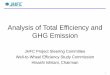 Analysis of Total Efficiency and GHG Emission · Analysis of Total Efficiency and GHG Emission JHFC Project Steering Committee Well-to-Wheel Efficiency Study Commission ... technology)