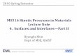 MS516 Kinetic Processes in Materials Lecture Note 4. Surfaces …energymatlab.kaist.ac.kr/layouts/jit_basic_resources/... · 2018-07-19 · MS516 Kinetic Processes in Materials Lecture