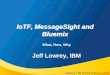 IoTF, MessageSight and Bluemix · Bluemix is an integrated hybrid cloud platform Choose the right combination of integrated development and deployment models to drive pervasive digital
