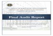 Final Audit Report · findings, recommendations, and conclusions outlined in this report are based on the status of information system general and application controls in place at