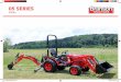 05 SERIES - Branson Tractors · Swing Angle degrees 150 Transport Height (Maximum) in. 70.5 Transport Overhang in. 35.6 Bucket Rotation degrees 180 Stablizer Spread (Down Position)