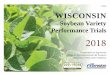 Soybean Variety Performance Trials 2018 · in June, July and August across WI. From May 1st through September 1st, the crop had accumulated approximately 175 more GDU’s (base 50°
