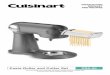Pasta Roller and Cutter Set PRS-50 - Cuisinart · 2016-11-03 · Pasta Roller and Cutter Set INSTRUCTION BOOKLET AND RECIPES PRS-50 For your safety and continued enjoyment of this