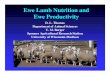 Ewe Lamb Nutrition and Ewe Productivityansci.wisc.edu/extension-new copy/sheep... · Young replacement ewe lambs can be full -fed with the market lambs for convenience However, the