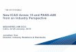 New ICAO Annex 15 and PANS-AIM from an Industry Perspective SG5/PPT07... · 2019-01-13 · 6.2.7 Recommendation.—Whenever major changes are planned and where advance notice is desirable