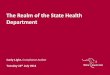 The Realm of the State Health Department · the Food Standards Code in relation to the conduct of a food business or to food intended for sale or food for sale. Maximum penalty: (a)