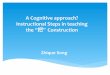 A!Cognitive!approach? Instructional!Steps!in!teaching! the 把 … · 2016-07-16 · * Wen’s!study:美国学生习得把字句的调查报告! * 汉语水平为初，中，高三个年级的学生所造的把字句的