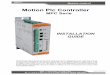 Motion Plc Controller - SERAD : La solution pour vos applications … Plc... · 2014-03-27 · Installation guide MPC R715 5 SERAD Motion Control 3. Manual History Version Date Commentary