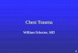 Chest Trauma 5... · 2011-09-28 · Rib Fractures • Control Pain – Analgesics • Opiates • NSAIDS – Local rib blocks – Thoracic Epidural • Admit it patient elderly, >