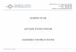 NORTH STAR 4-PANEL PATIO DOOR ASSEMBLY INSTRUCTIONS manuals/4panelAssy... · north star 4-panel patio door assembly instructions (jn/p-dr04/4panassy – 06/28/05) four panel patio